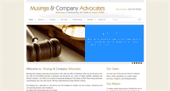 Desktop Screenshot of musingaadvocates.co.ke